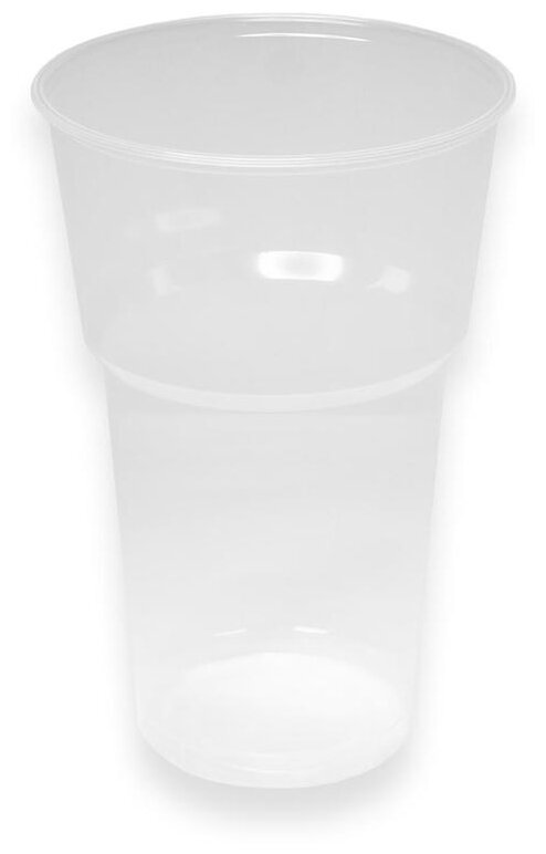 Стакан одноразовый 500мл прозрачная, для холодных/горячих напитков, комус, ПП 50 штук в упаковке