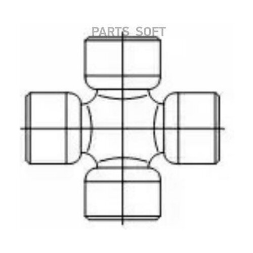 Крестовина карданной передачи GKN-SPIDAN арт U100L - 1 шт 1883₽