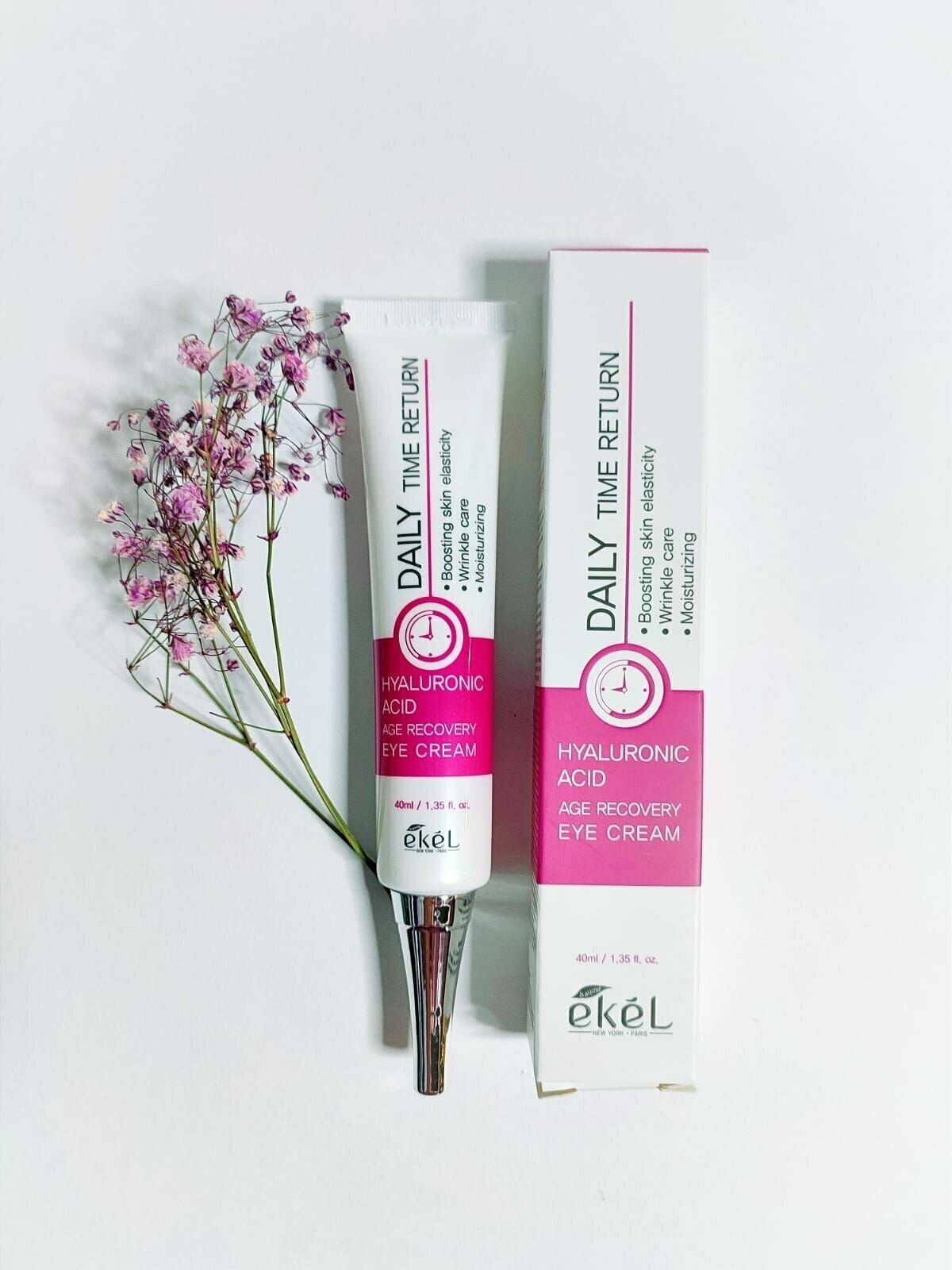 Крем для век с гиалуроновой кислотой Ekel Daily Time Return Hyaluronic Acid Age Recovery Eye Cream