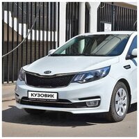 Бампер передний в цвет кузова Kia Rio 3 Киа Рио 2015- рестайлинг PGU - WHITE CRYSTAL - Белый