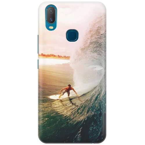 фото Cиликоновый чехол на vivo y11 / виво у11 с принтом "серфер" gosso