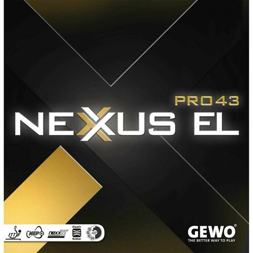 Накладка Gewo NEXXUS EL PRO 43 губка для настольного тенниса gewo nexxus pro