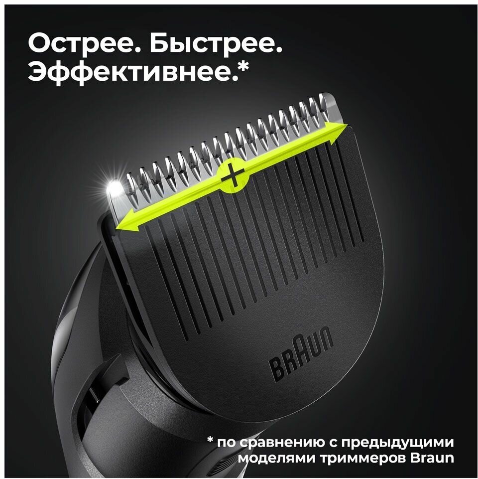 Триммер для бороды и усов BRAUN BT 3323 (ПИ) черный - фотография № 6