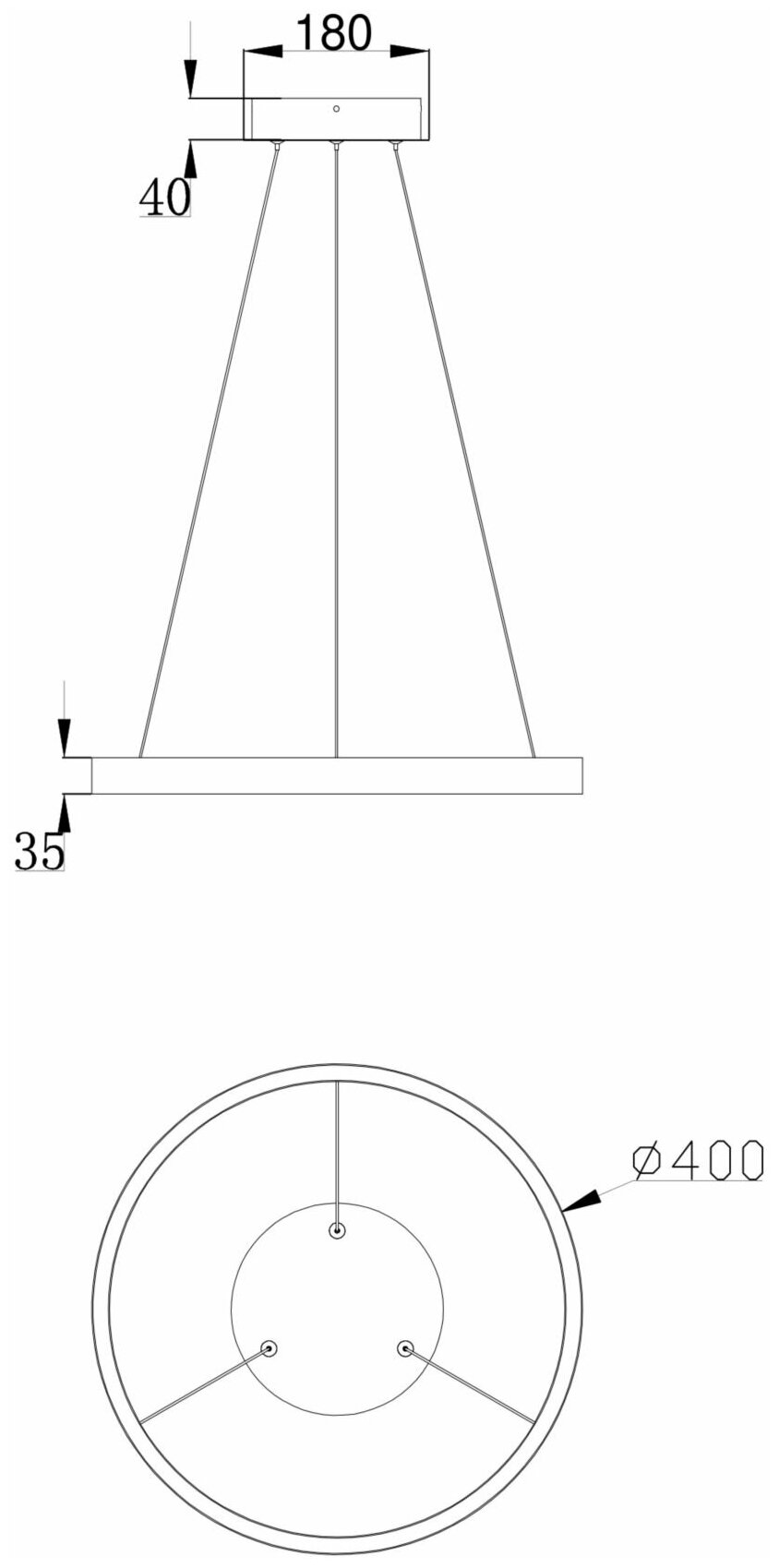 Потолочный светильник MAYTONI Rim MOD058PL-L22BS4K, E27, 25 Вт, кол-во ламп: 3 шт., цвет: латунный - фотография № 5