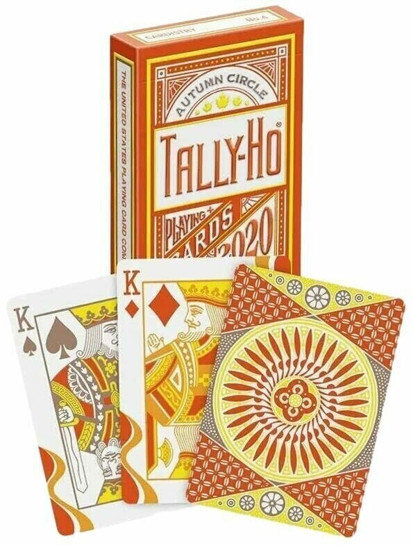 Игральные карты 54 шт. Tally-Ho Autumn Circle 2020, пластиковое покрытие