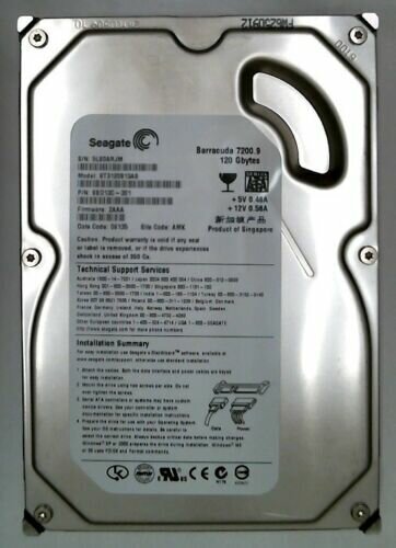 Жесткий диск Seagate ST3120813AS 120Gb 7200 SATAII 3.5" HDD