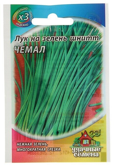 Семена Лук на зелень шнитт "Чемал", 0,5 г серия ХИТ х3