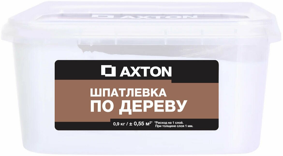 Шпатлёвка Axton для дерева 0.9 кг цвет белый - фотография № 1