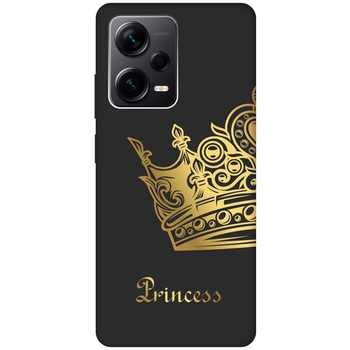 Матовый чехол True Princess для Xiaomi Redmi Note 12 Pro / Note 12 Pro+ / Note 12 Explorer Edition с 3D эффектом черный матовый чехол true princess для xiaomi redmi note 12 pro note 12 pro note 12 explorer edition с 3d эффектом черный