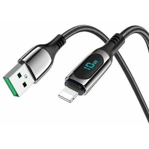 Кабель Hoco S51 USB - Lightning черный, 1.2м