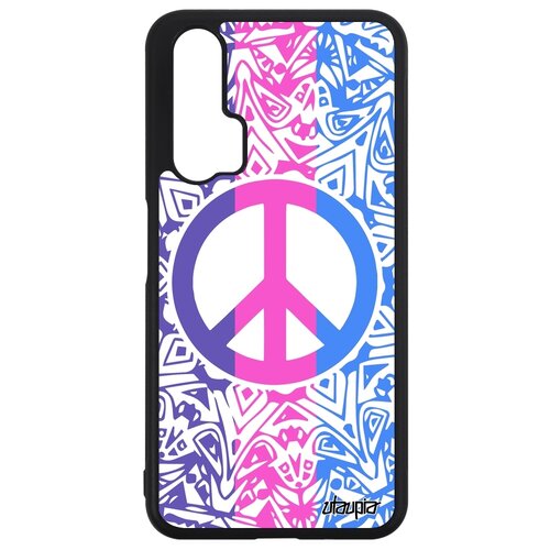 фото Чехол для телефонов honor 20 pro, "peace and love" рисунок пацифизм utaupia