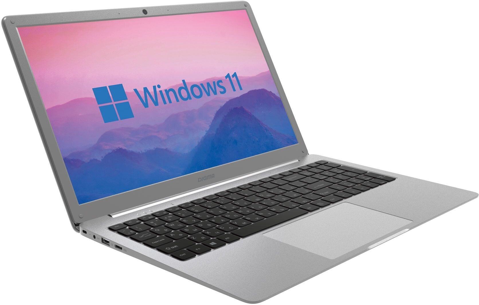 Ноутбук Digma EVE 15 P418, 15.6", IPS, Intel Celeron N4020C 4ГБ, Intel UHD Graphics 600, серый космос (ncn154bxw01) - фото №5