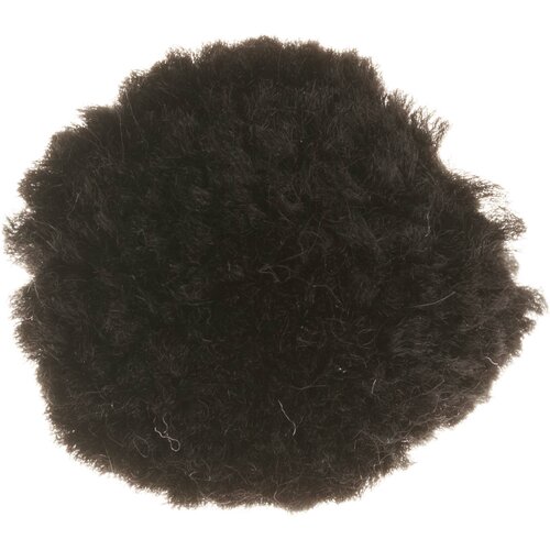 Помпон трикотажный Nazar черный (9), 100%полиэстер, d3см, 3шт