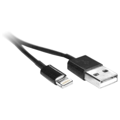 Кабель Mirex USB - Lightning (13700-AM8PM10), 1 м, черный