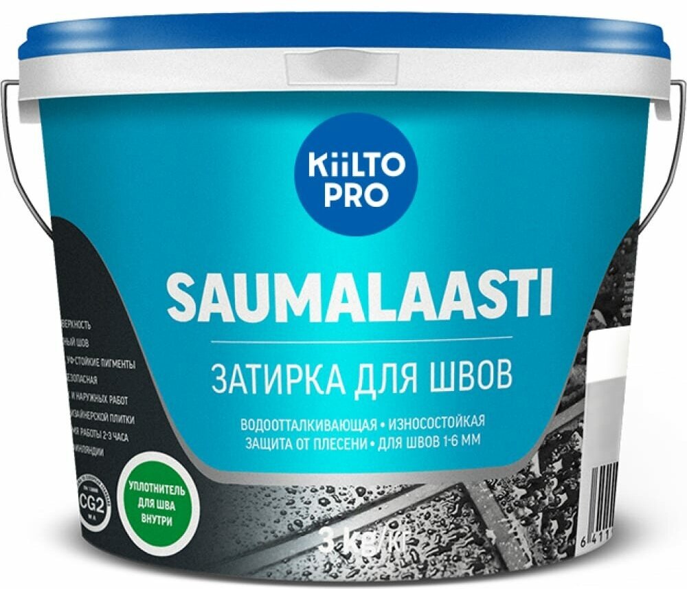 Затирка для швов Kiilto Saumalaasti 10 белый 3 кг.