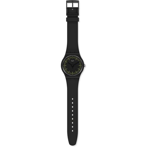 Наручные часы swatch Наручные часы SWATCH BLACKNYELLOW SUOB184, черный