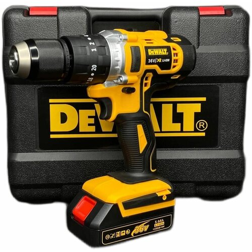 Шуруповерт ударный аккумуляторный 36v Дрель-шуруповерт ударная акб 36в Электродрель комплект 850000₽