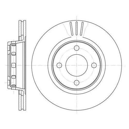 фото Тормозной диск roadhouse 6295.10 для audi 80, cabriolet, coupe road house