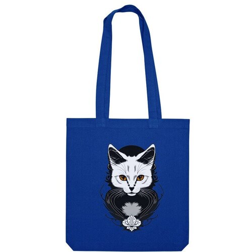 Сумка шоппер Us Basic, синий сумка кот в нирване голубой