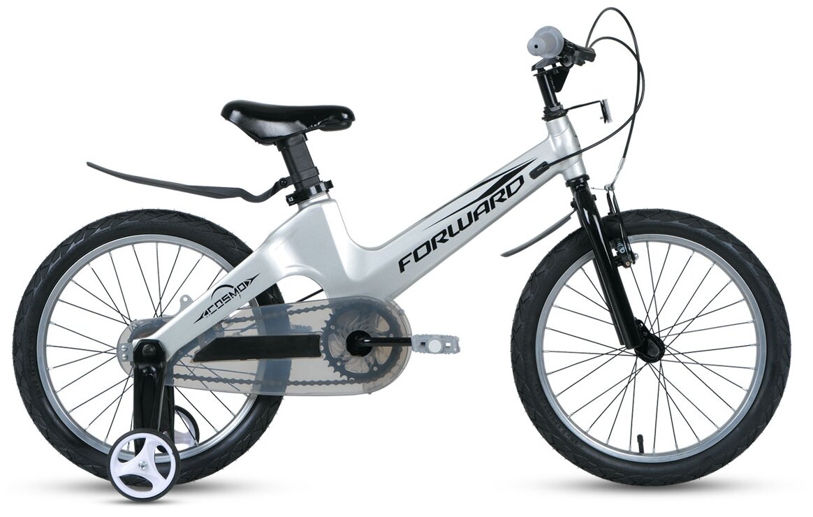 Детский велосипед Forward Cosmo 16 2.0 (2021) серый Один размер