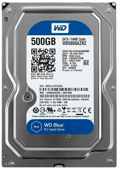 Жесткий диск Western Digital 500Gb (WD5000AZRZ)