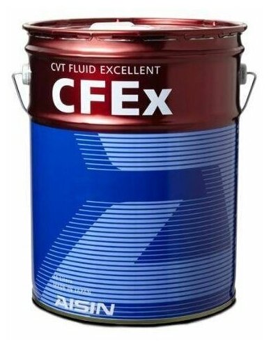 Масло трансмиссионное Aisin CVT Fluid Excellent CFEx полусинтетическое, для вариаторов, 20л, арт. CVTF7020