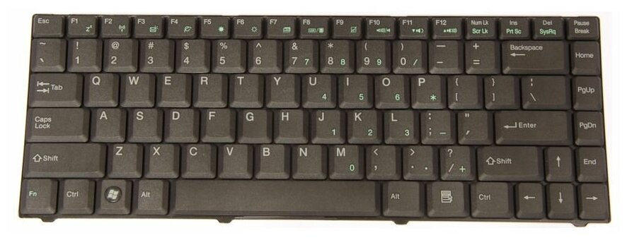 Клавиатура для ноутбуков Asus C90 Z34 Series US Black