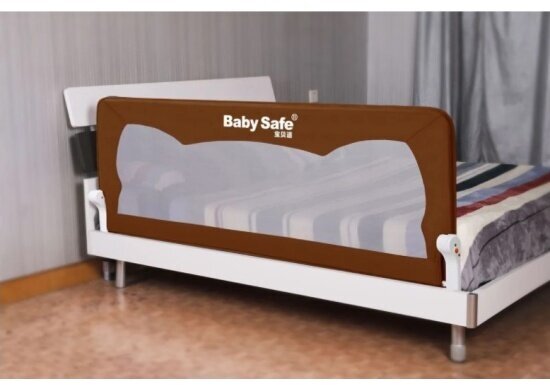 Барьер защитный Baby Safe ушки 150х66 коричневый