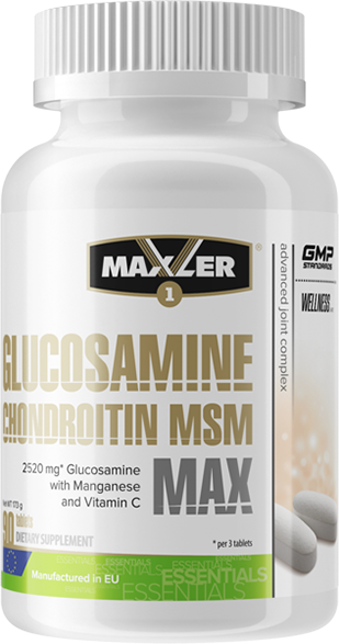 MAXLER EU Glucosamine-Chondroitin-MSM MAX 90 таб