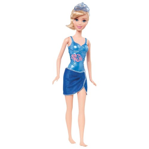 Кукла Mattel Disney Princess Золушка на пляже, 29 см, X9387 голубой парэо вафельное homeliness женский цвет бирюза