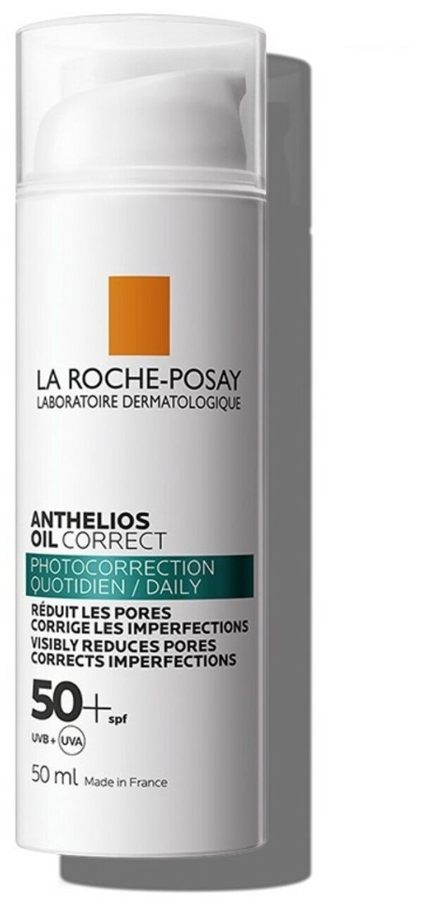 Крем LA ROCHE POSAY Anthelios Солнцезащитный для жирной проблемной склонной к акне кожи лица Oil Correct SPF 50+/ PPD 27 50 мл