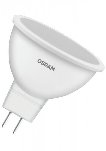 Лампа светодиодная OSRAM LED Value MR16, 560лм, 7Вт (замена 60Вт), 6500К (холодный белый свет), Цоколь GU5.3, колба MR16, софит