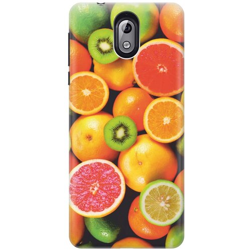 фото Cиликоновый чехол на nokia 3.1 / нокиа 3.1 с принтом "сочные фрукты" gosso