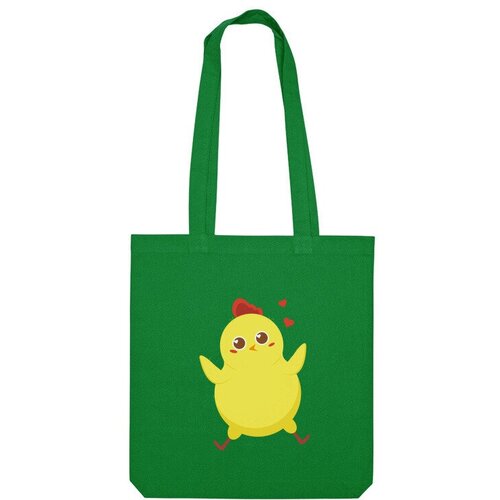 фото Сумка шоппер us basic, зеленый