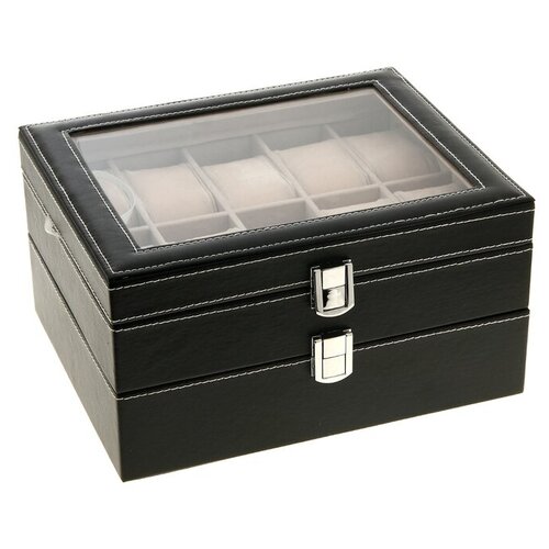 фото Шкатулка для 20 часов сувенирный ларец, черный