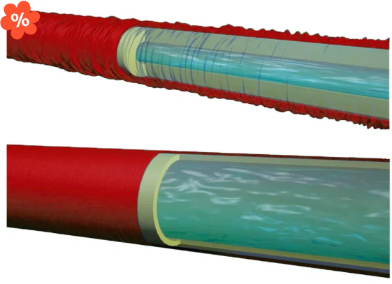 Шланг саморастягивающийся, шланг с распылителем, универсальный цвет Красный 37 метров - фотография № 3