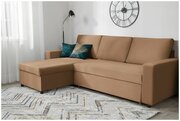 Диван-кровать угловой Торонто 2022 (металлическая рамка), кофейный (Balance 290), диван выкатной, раскладной, трансформер