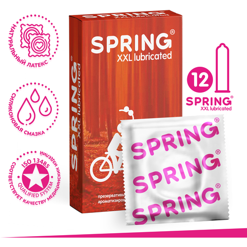Презервативы увеличенный размер XXL SPRING №12, 12 шт./уп. презервативы spring spring classic 3 шт