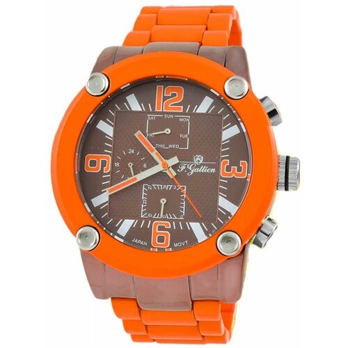 фото Наручные часы f.gattien наручные часы f.gattien 8132-600 fashion мужские, оранжевый