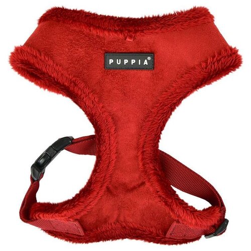 Шлейка Puppia Terry harness A (XL), обхват шеи 40  см, винный, XL