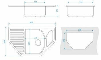 ZETT lab. Кухонная мойка Zett Lab Модель 22 терракот матовый T022Q009 - фотография № 3