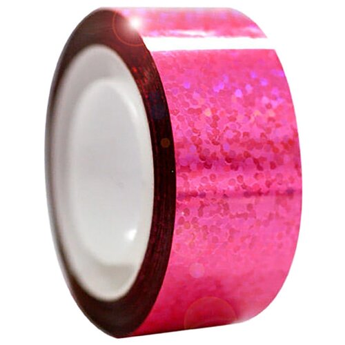Обмотка для гимнастических булав и обручей Diamond клейкая, цвет флюо-розовый металлик Pastorelli 36 .