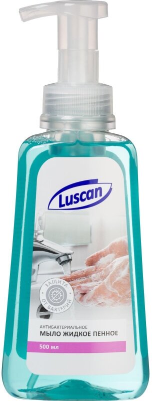 Мыло жидкое пенное Luscan антибактериальное 500мл с дозатором 1560989 пена 450-550