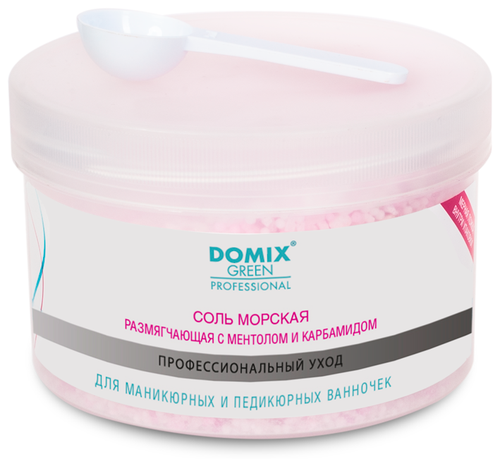 Domix Green Professional Соль морская для маникюрных и педикюрных ванночек, 500 мл