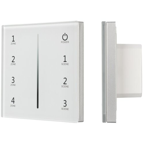 панель smart p34 dim in white 230v 0 10v sens 2 4g arlight ip20 пластик 5 лет Arlight Панель Sens SMART-P34-DIM White (230V, 0/1-10V)