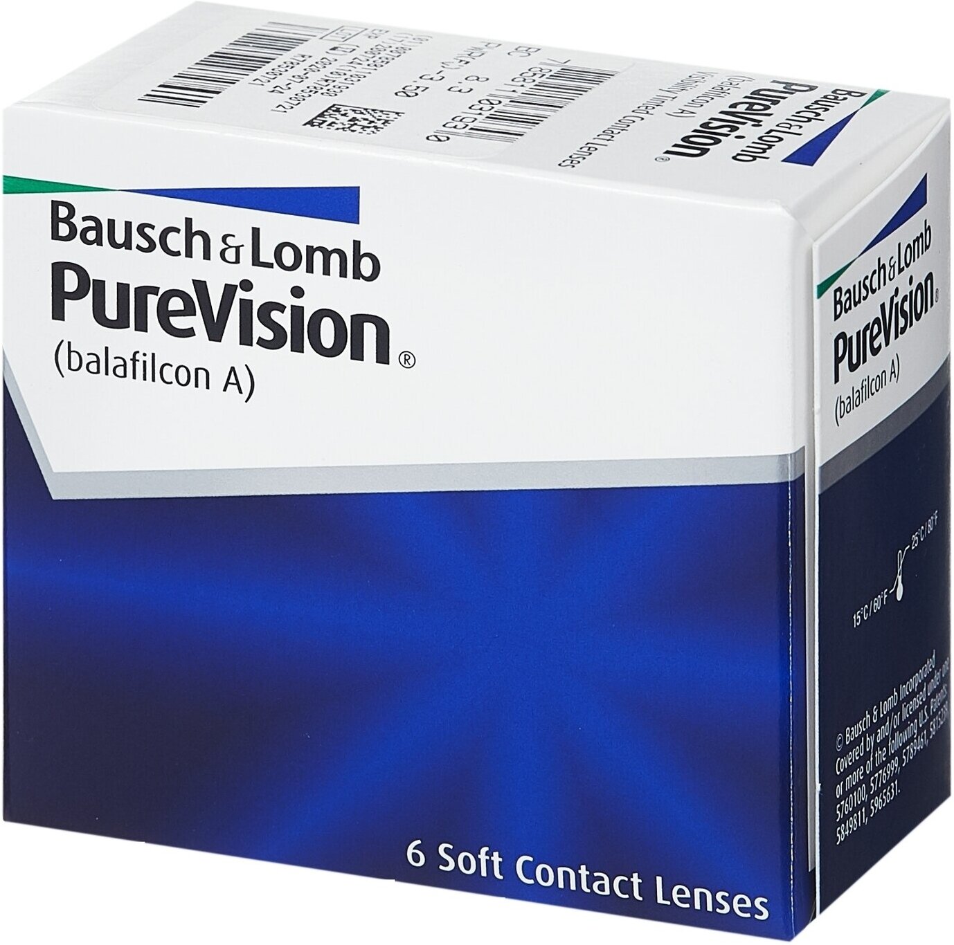 Контактные линзы Bausch & Lomb PureVision, 6 шт., R 8,3, D -5,5