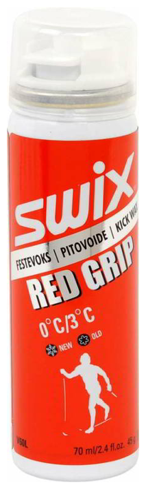 Мазь держания SWIX Red Liquid (аэрозоль, жидкая) (0°С +3°С) 70 ml.