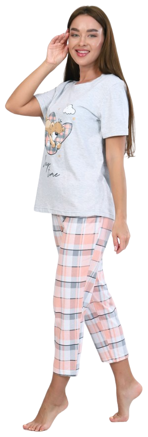 Пижама женская хлопок (футболка брюки) - фотография № 4