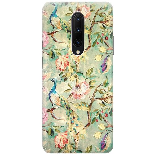 фото Gosso ультратонкий силиконовый чехол-накладка для oneplus 7 pro с принтом "винтажный цветочный паттерн"