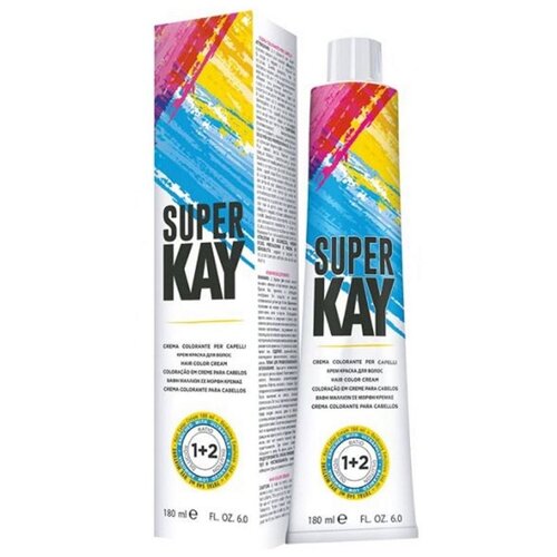Купить KayPro Super Kay крем-краска для волос, 6.5 темный блондин махагоновый, 180 мл, коричневый
